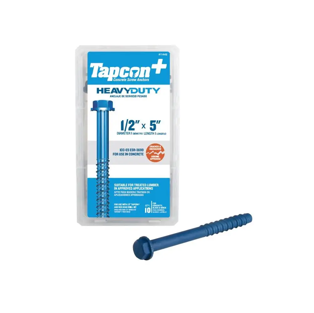 Tapcon 11449 Hex Washer Head Concrete Screws