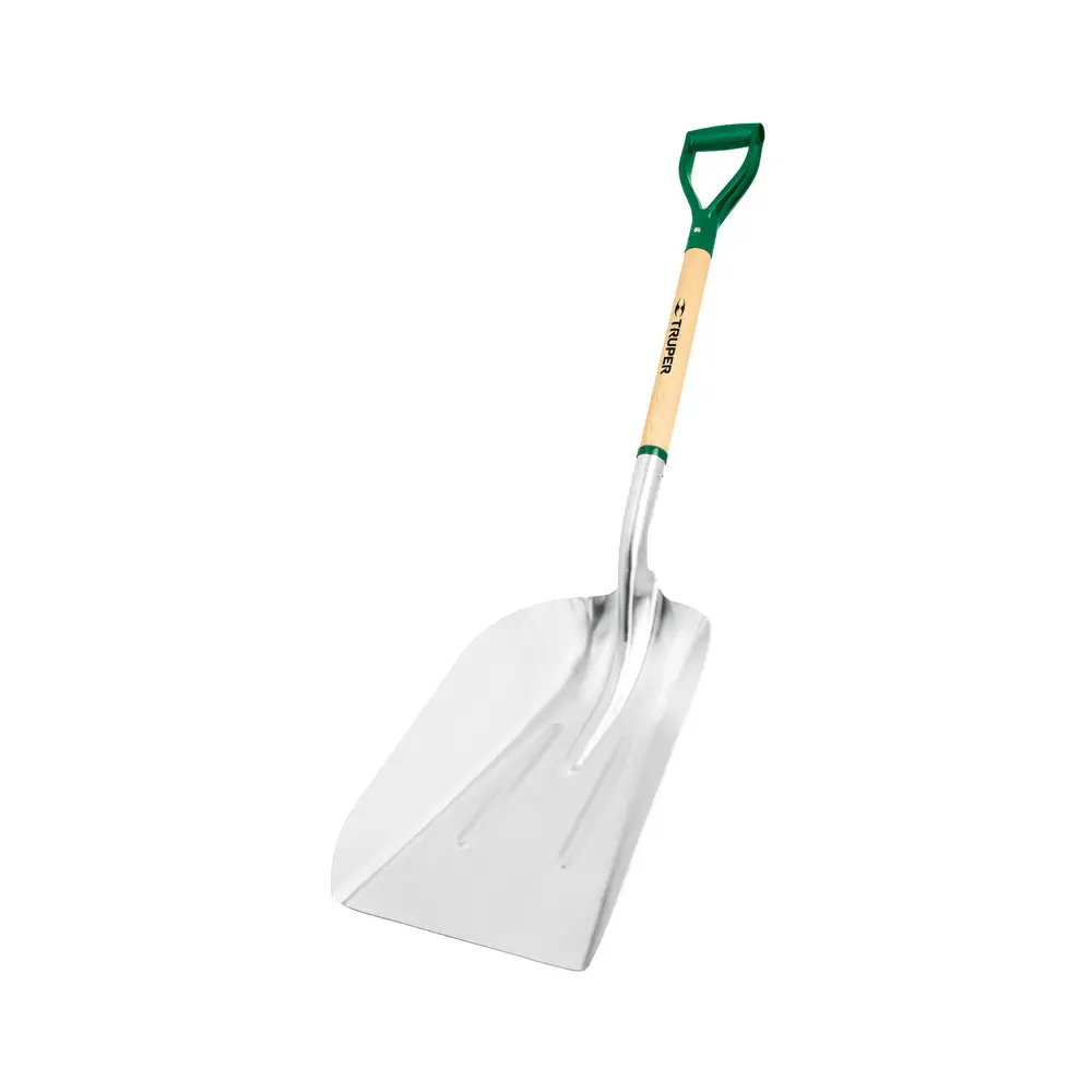 Truper PALY-12 Tru-Tough Wood Handle Aluminum Scoop