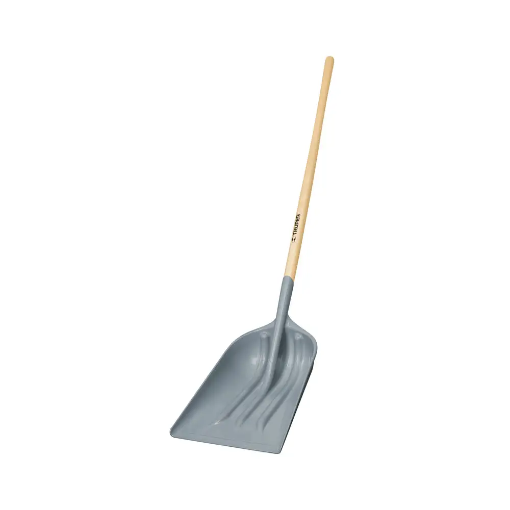 Truper PLA-12L Tru-Tough Wood Handle Poly Scoop