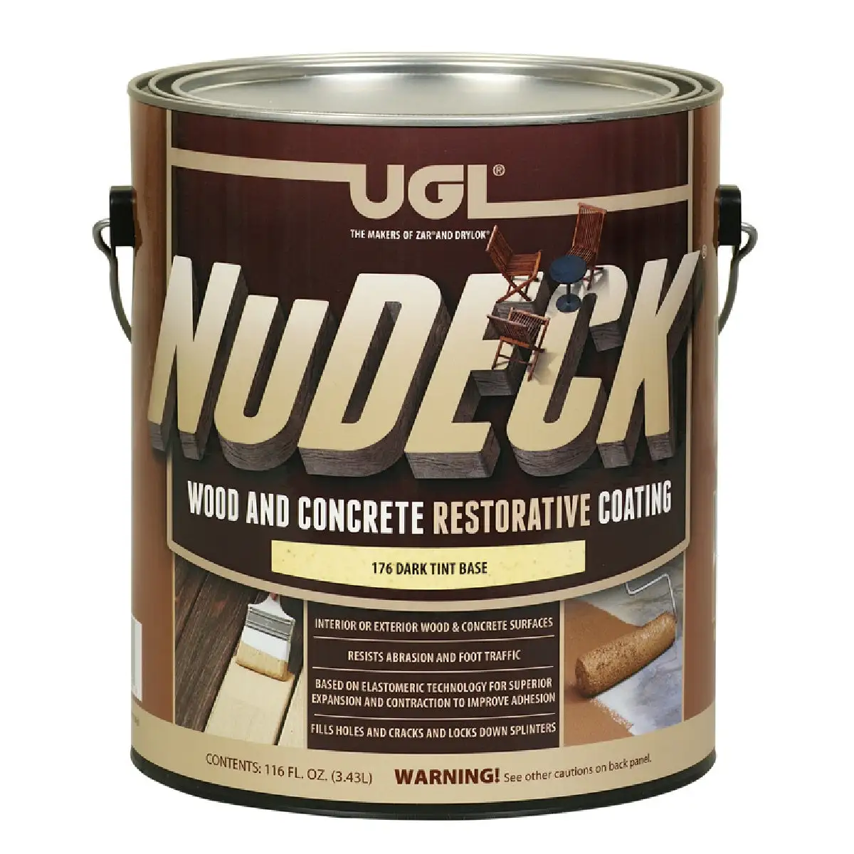 UGL 17613 NuDECK Deep-Tone Base Wood and Concrete Restorative Coating