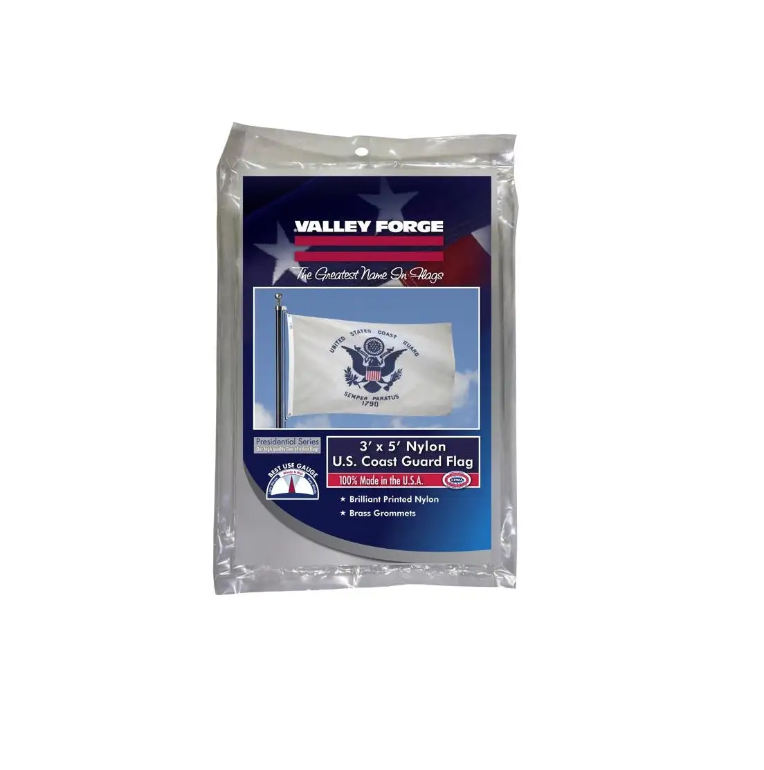 Valley Forge BTUSCG3 Coast Guard Military Flag