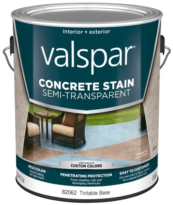 Valspar 024.0082062.007 Porch and Floor Semi-Transparent Concrete Stain