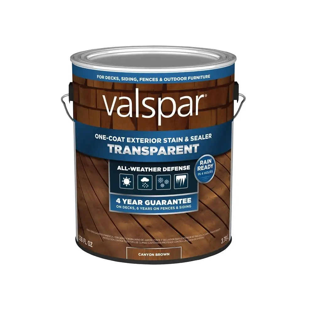 Valspar VL1028078-16 One-Coat Transparent Stain and Sealer