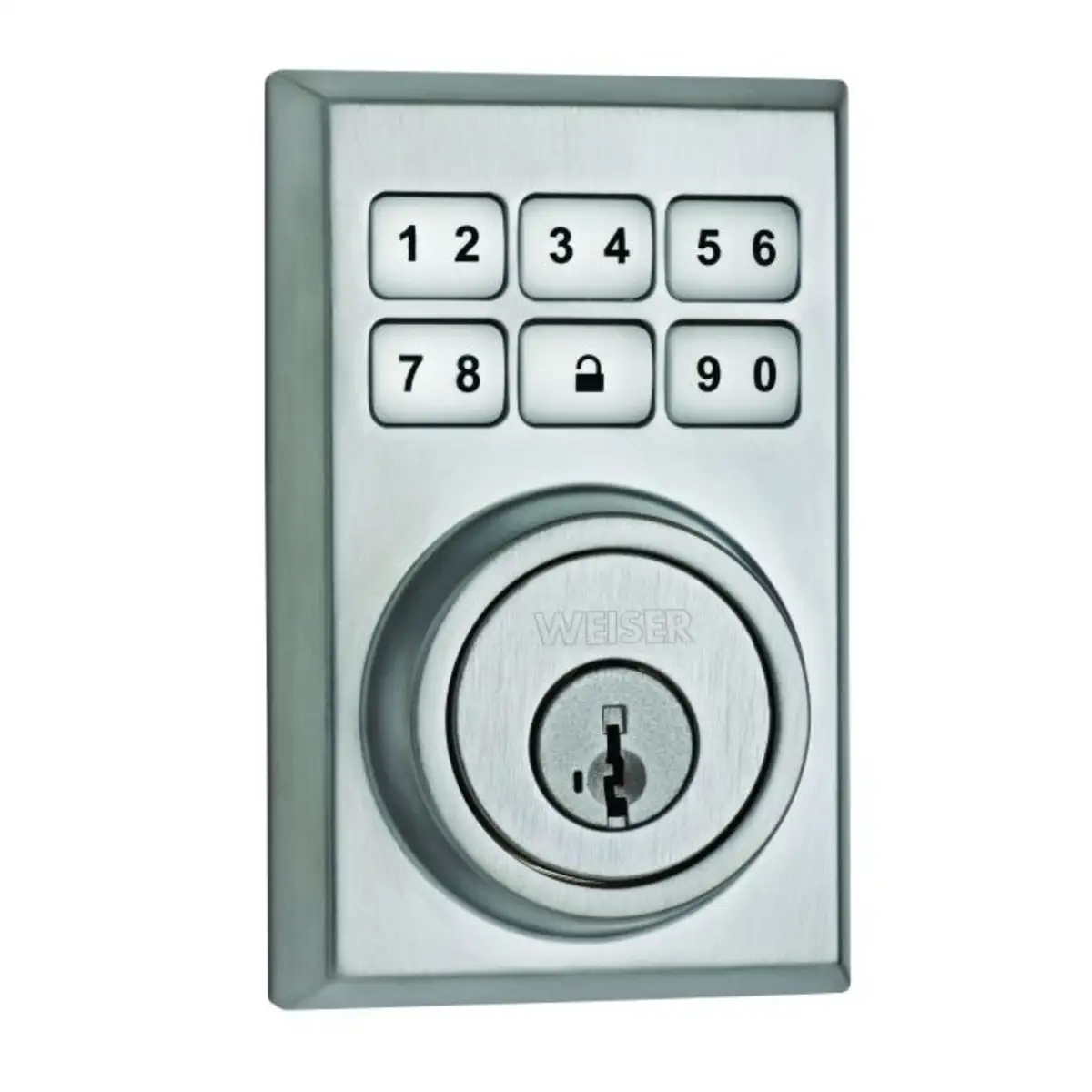 Weiser Lock GED1490CNTMS26DS Smartcode Electronic Deadbolt With Smart Key