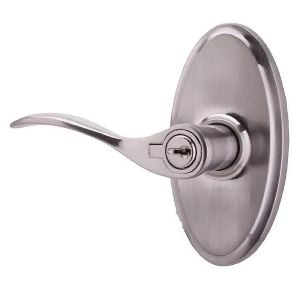 Weslock L2740UNUNSL23 Left Hand Bordeau Oval Entry Door Lever