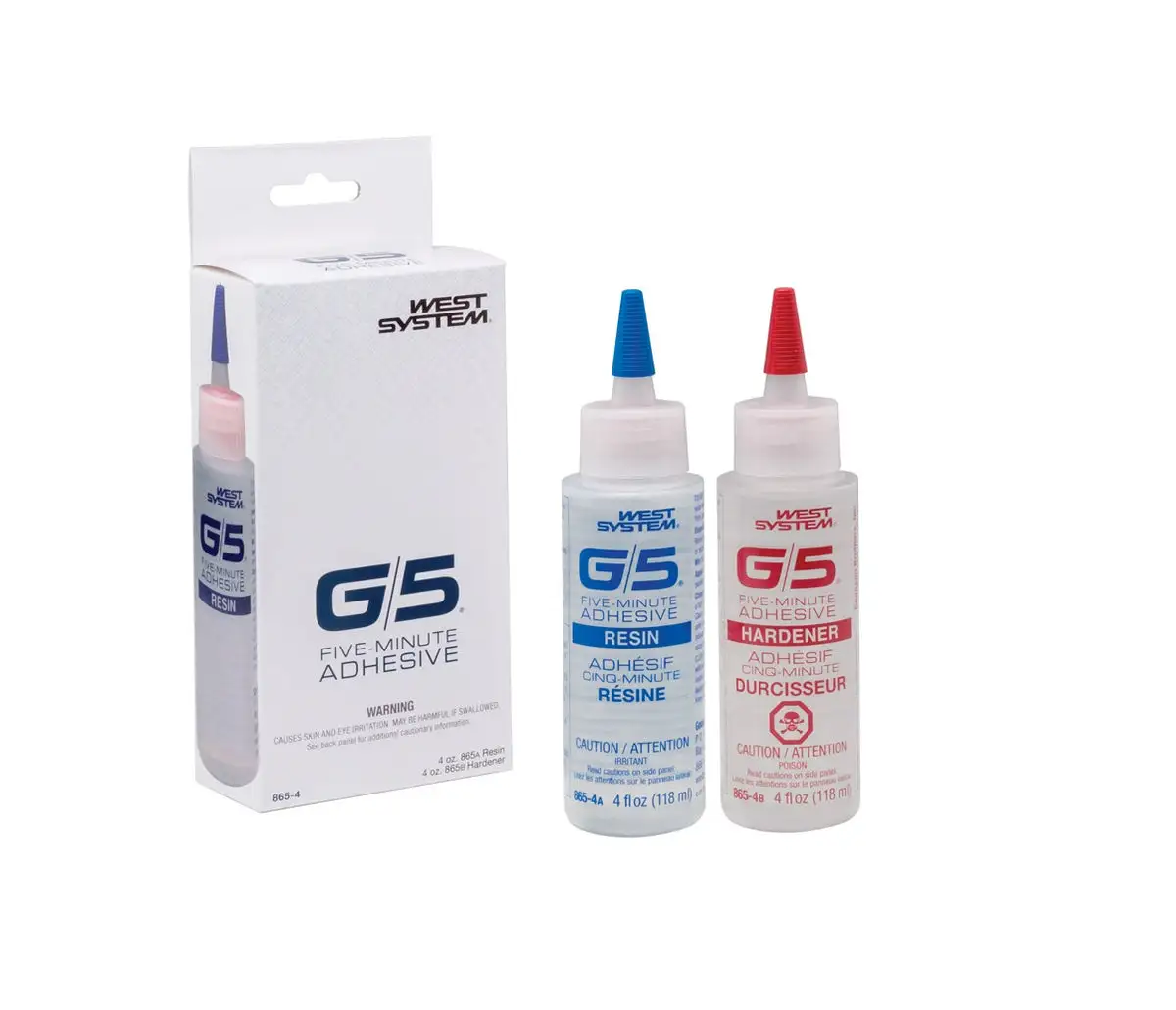 West System 865-4 G/5 Five-Minute Adhesive Kit