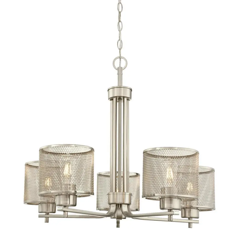 Westinghouse 63275 Morrison 5-Light Chandelier with Mesh Shades