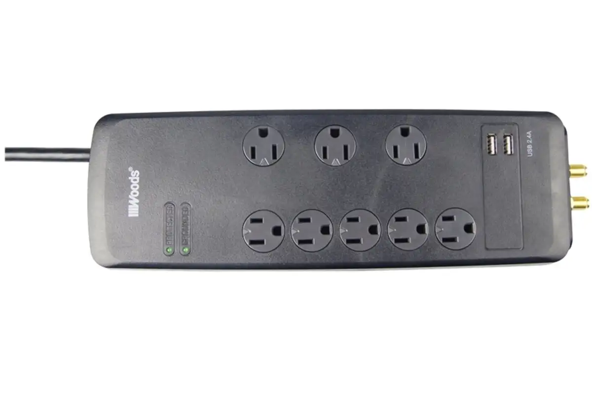 Woods 41629 Strips Surge Protector