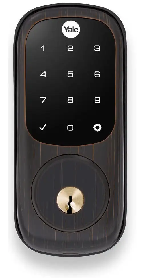 Yale YRD226NR0BPKWKD Single Cylinder Touchscreen Deadbolt