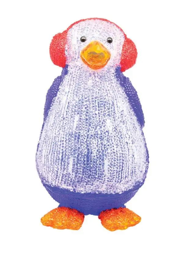 Alpine LWQ106T Christmas Acrylic Penguin With LED Light