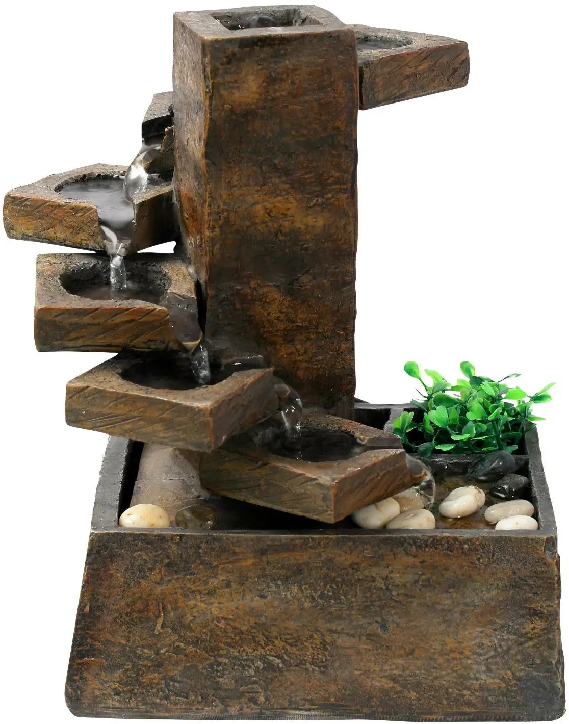 Alpine TT8000 Pouring Water On Step Stone Fountain With Pump