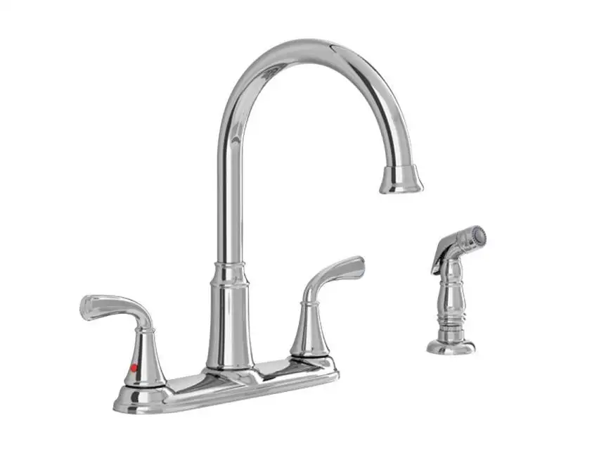 American Standard 7408400.002 Tinley 2-Handle High-Arc Kitchen Faucet with Separate Side Spray