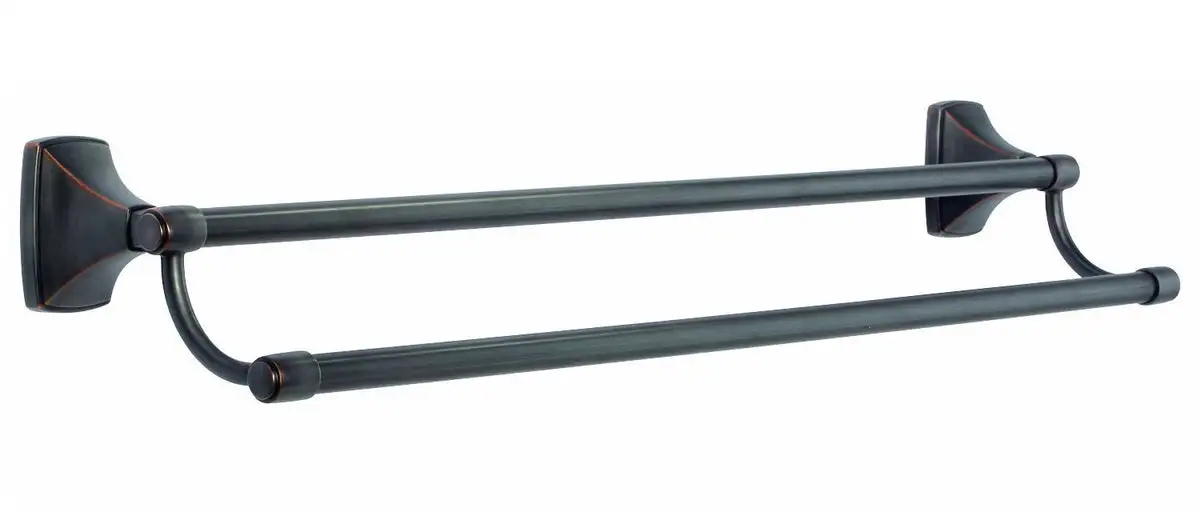 Amerock BH26505ORB Clarendon Double Towel Bar