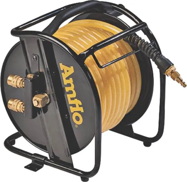 Amflo 545HR-RET Manual Air Hose Reel 3/8" x 75'