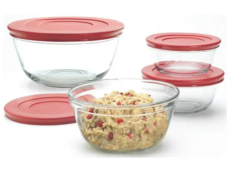 Anchor Hocking 92224 Mixing Bowl Set With Lids