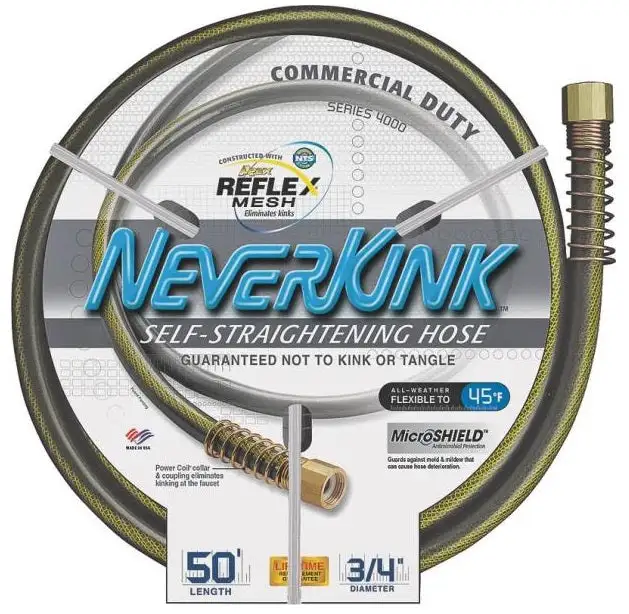 Apex 9844-050 NeverKink Commercial Duty Garden Hose