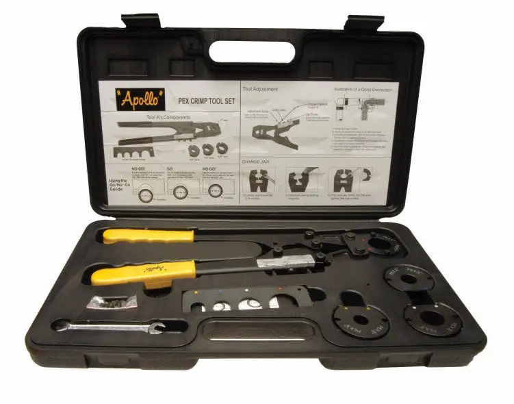 Apollo 69PTKH0015K 4 in 1 Pex Multi-Head Crimp Tool Kit