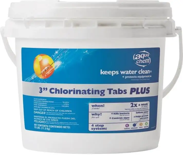 Aqua Chem 41025AQU Chlorinating Tablet Plus Pool Chemical