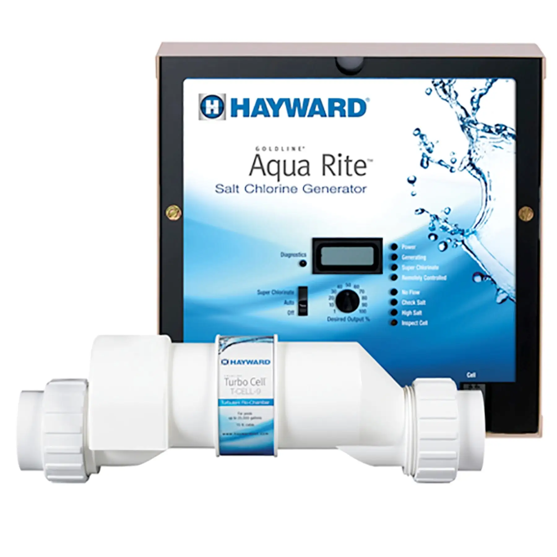 Hayward AquaRite Salt Chlorinator with TurboCell for 25K Gallon In Ground Pools