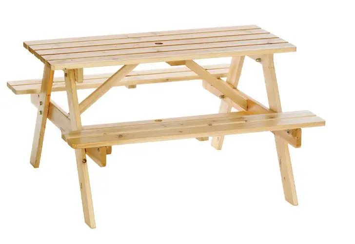 Astonica 50100392 Junior Wooden Picnic Table For Kids