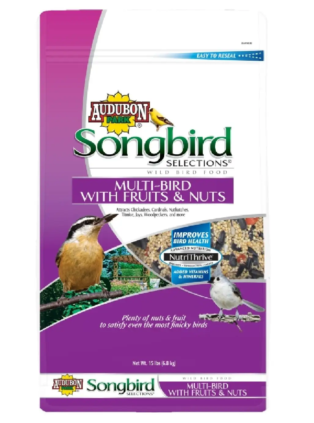 Audubon Park 11980 Songbird Fruit And Nut Bird Food