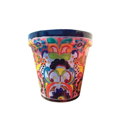 Avera APG025100 Multicolored Talavera Cono Planter