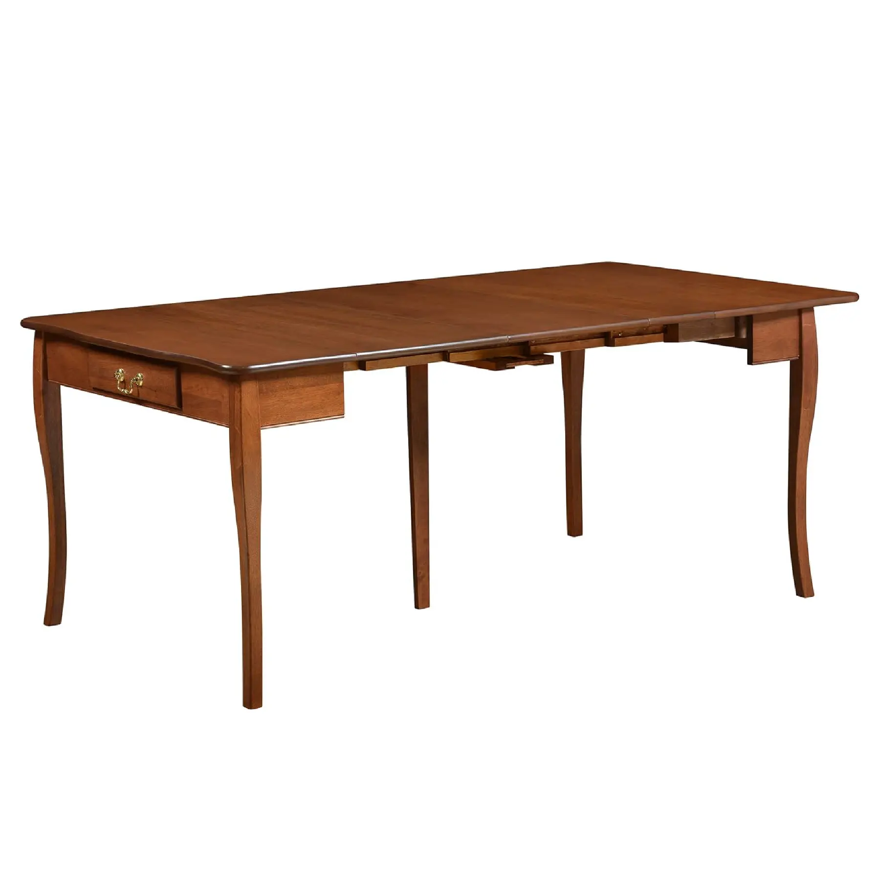 Stakmore Expanding Convertible Console to Dining Room Table w/ 2 Leaves, Cherry