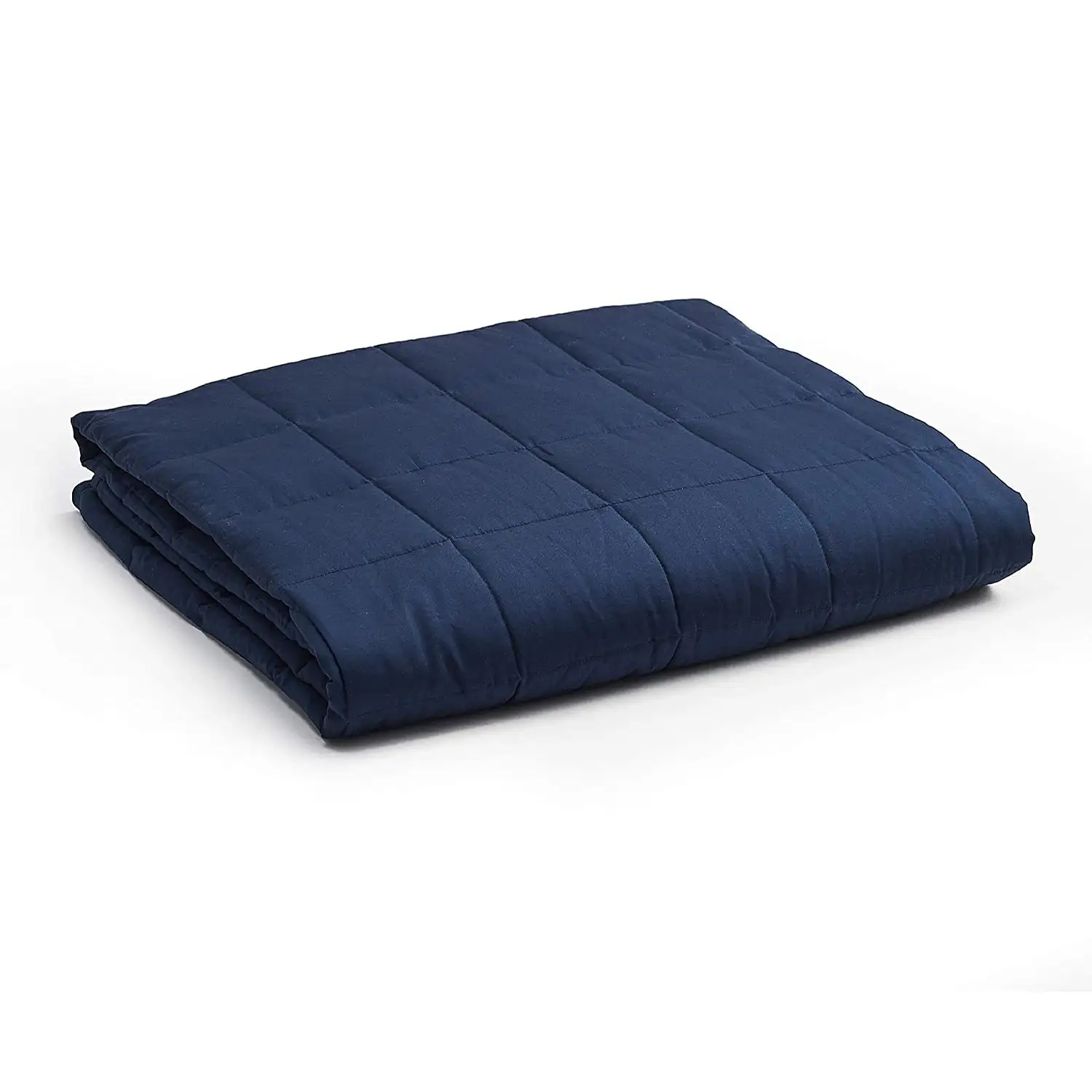 YnM Original Cotton 60x80 Weighted Blanket for Queen Beds, Navy Blue