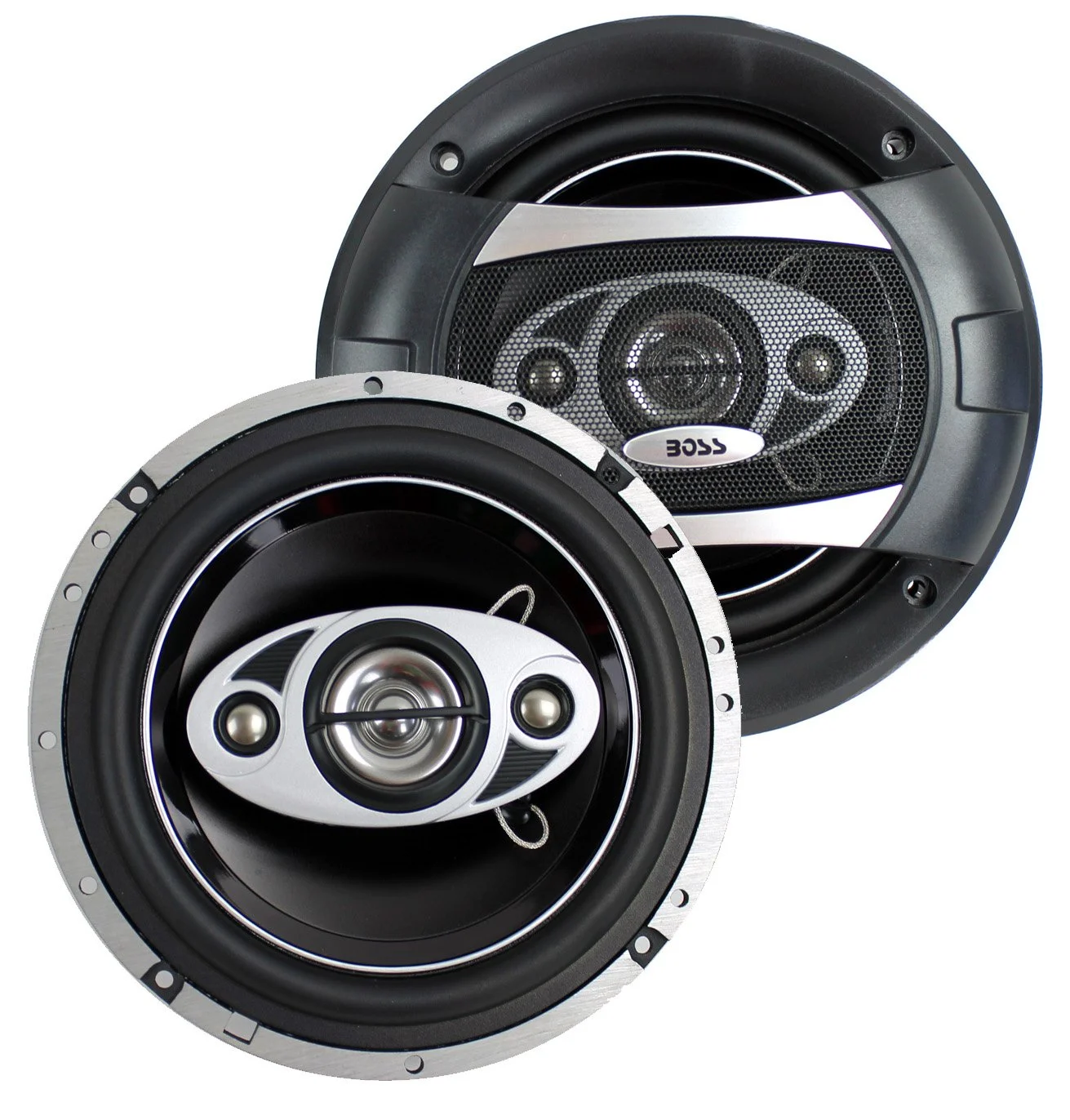 2) NEW BOSS AUDIO 6.5" 4-Way 400W Car Coaxial Speakers Stereo (Refurbished)