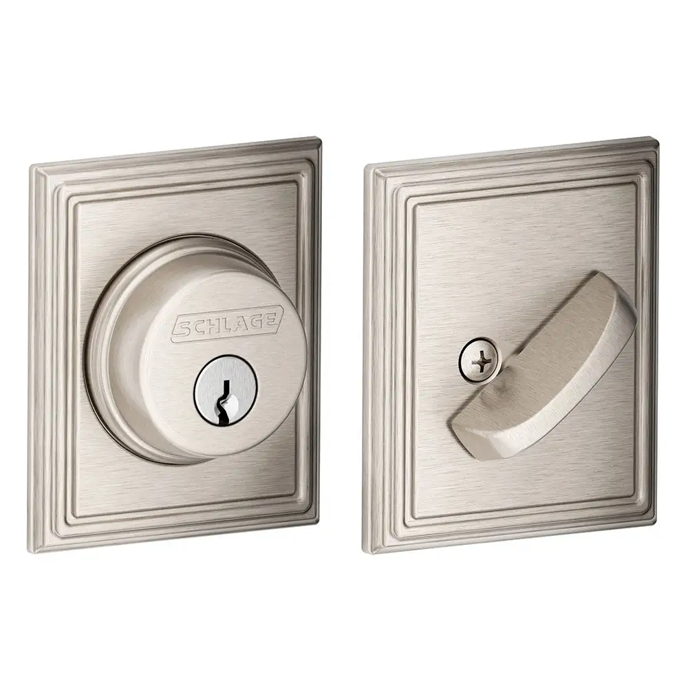 Schlage B60 619 ADD Single Cylinder Deadbolt with Addison Trim