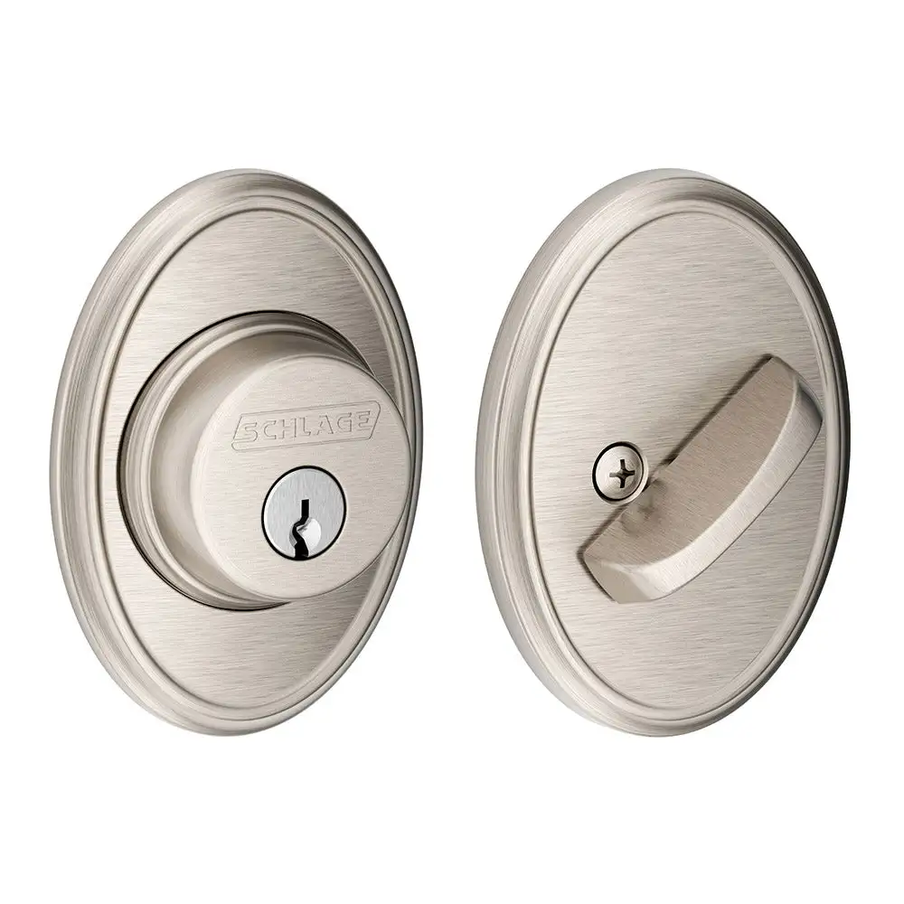 Schlage B60 619 WKF Single Cylinder Deadbolt with Wakefield Trim