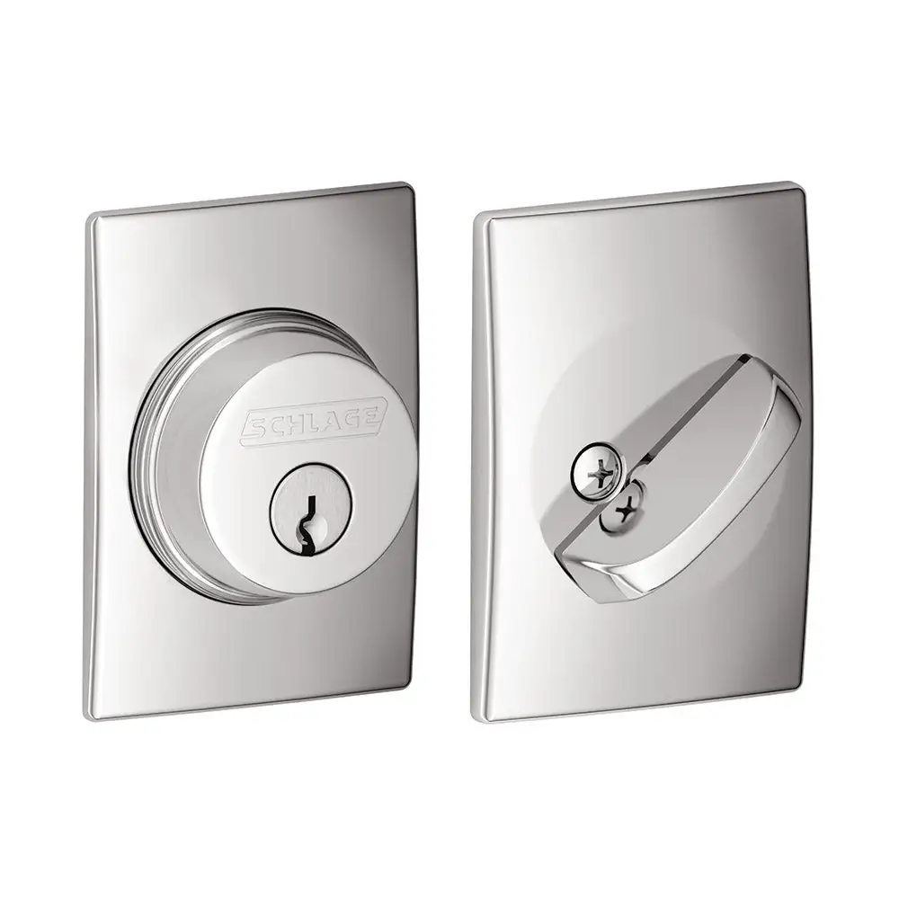 Schlage B60 625 CEN Single Cylinder Deadbolt with Century Trim