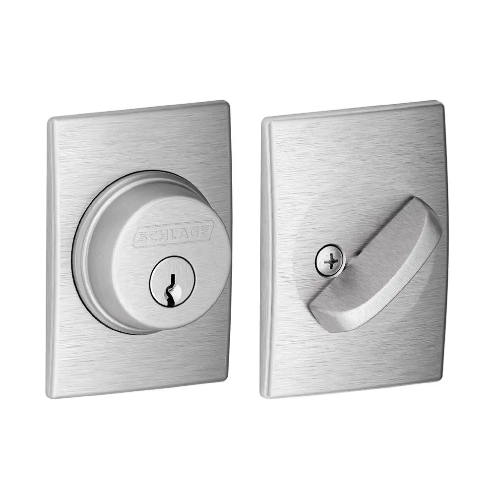 Schlage B60 626 CEN Single Cylinder Deadbolt with Century Trim