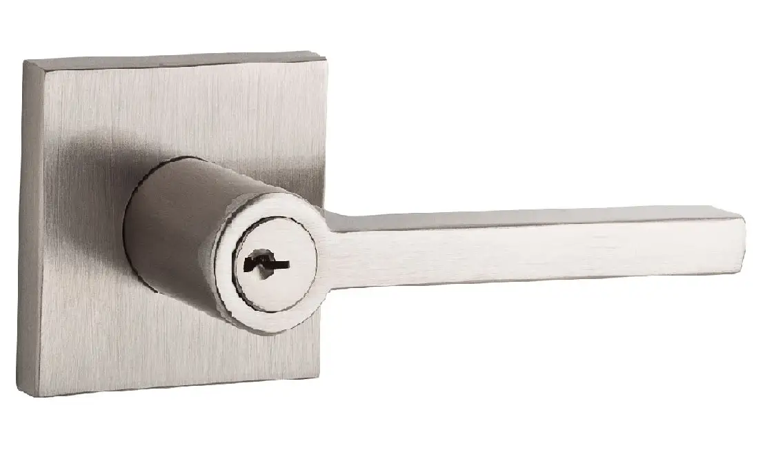 Baldwin ENSQURCRR150 Square Keyed Entry Lever