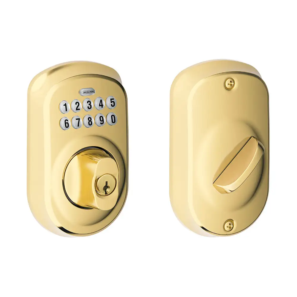 Schlage BE365 PLY 505 Plymouth Keypad Deadbolt