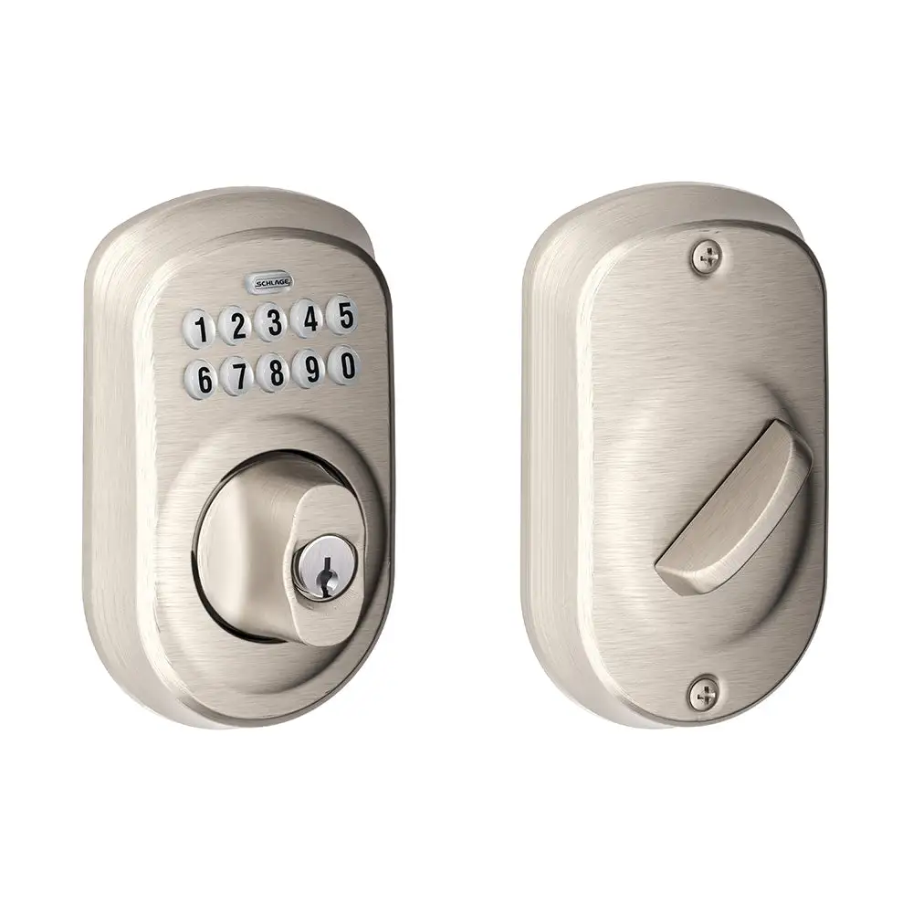 Schlage BE365 PLY 619 Plymouth Keypad Deadbolt