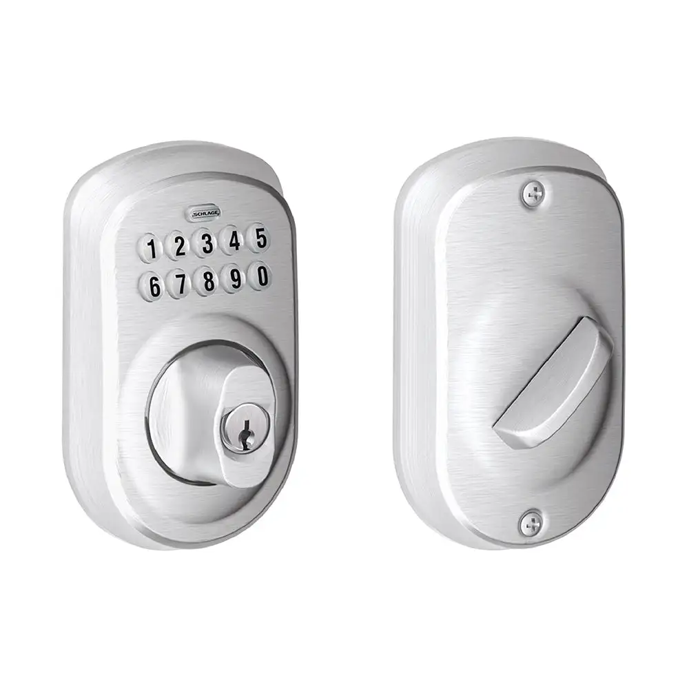 Schlage BE365 PLY 626 Plymouth Keypad Deadbolt