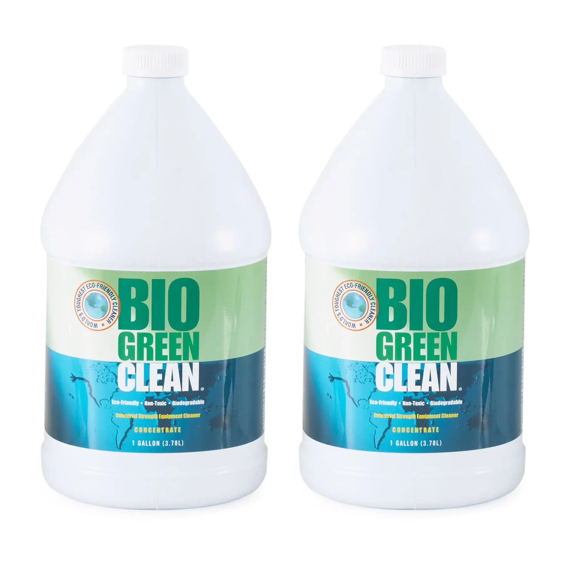 Bio Green Clean 1 Gallon Industrial All-Purpose Cleaner Containers, (2 Pack)