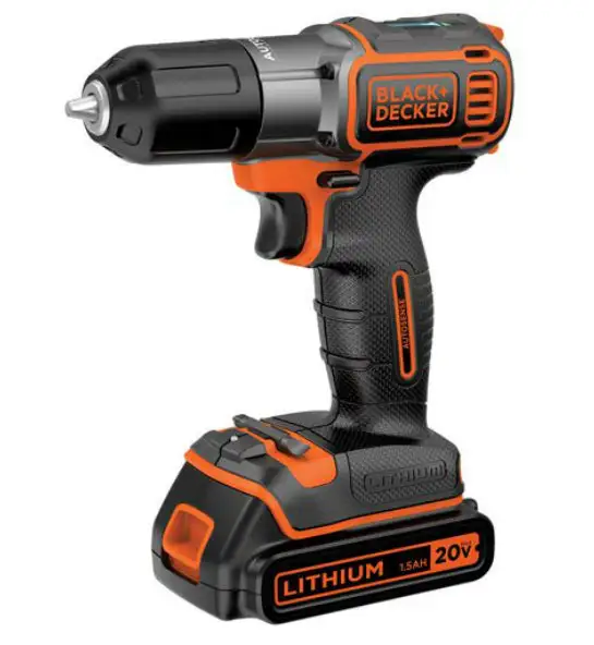 Black & Decker BDCDE120C 20V Max Lithium Drill/Driver with Autosense Technology