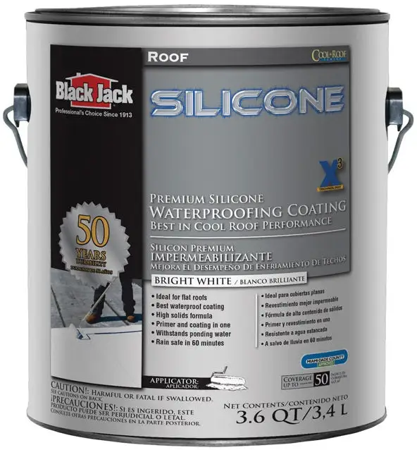 Black Jack 5576-1-20 Premium Waterproofing Silicone Roof Coating