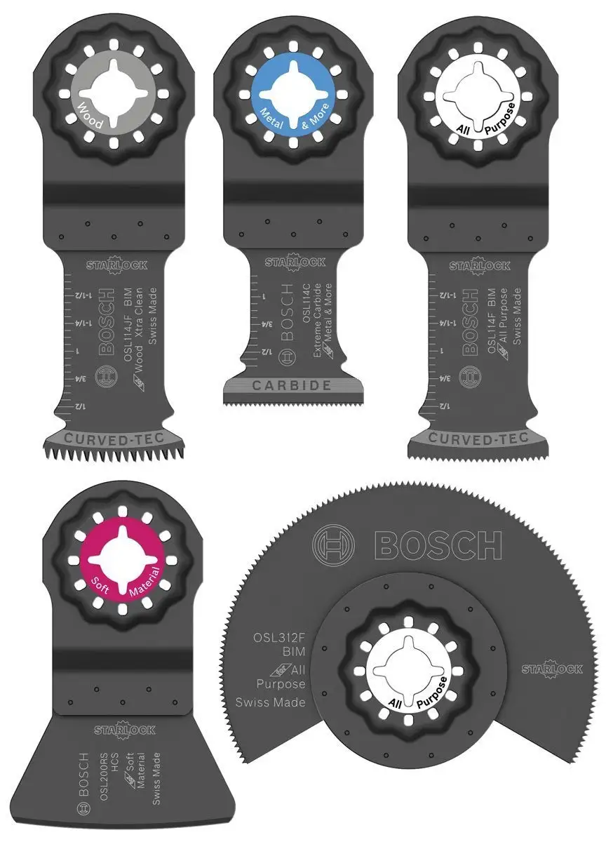 Bosch OSL005C Starlock Oscillating Multi-Tool Accessory Blade Set