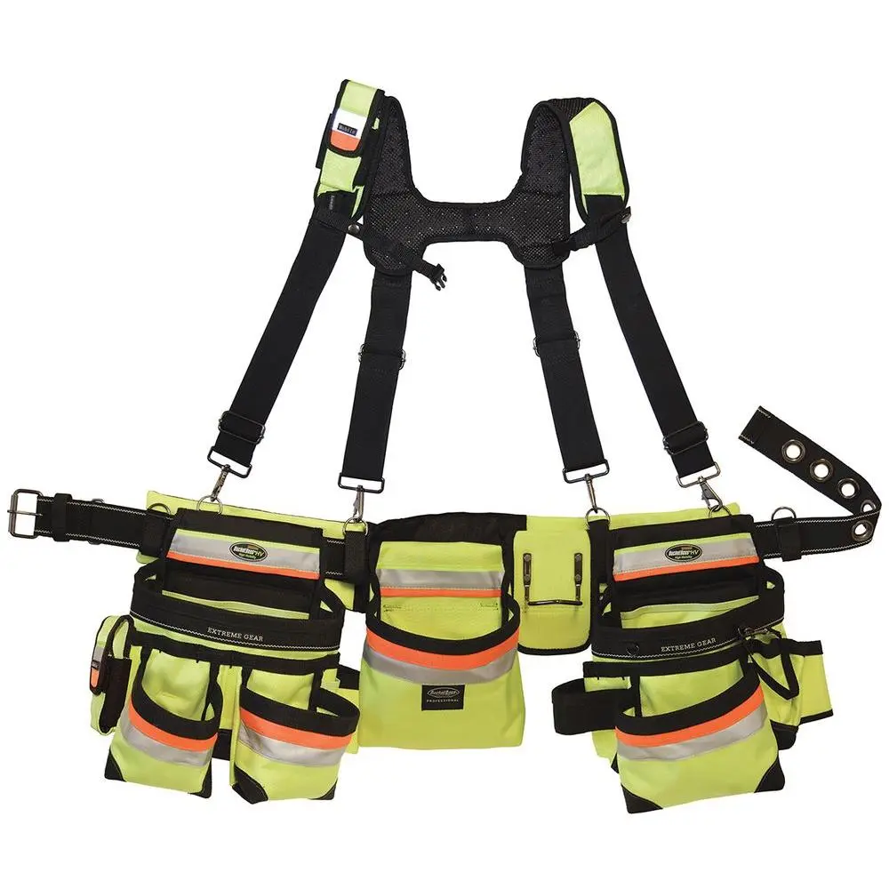 Bucket Boss 55185-HVOY Hi-Vis 3 Bag Framer's Rig