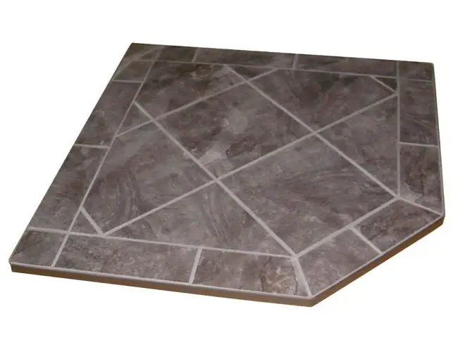 By The Fire T-C40-NERO Canyon Porcelain Hearth Pad