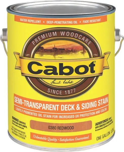 Cabot 0380 Semi-Transparent Oil-Based Deck And Siding Stain