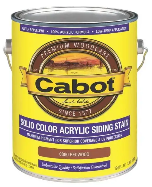 Cabot 0880 Solid Color Acrylic Siding Stain