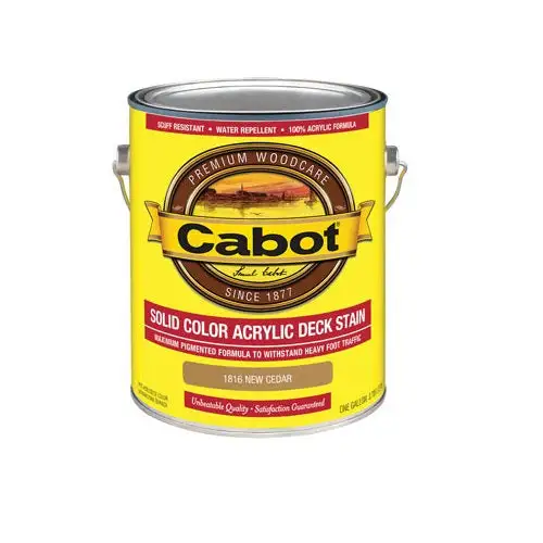 Cabot 140.0001816.007 Solid Color Acrylic Deck Stain