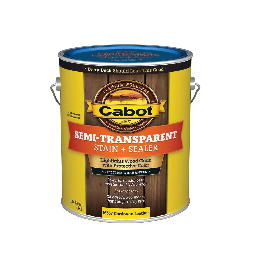 Cabot 140.0016337.007 Semi-Transparent Low VOC Stain and Sealer