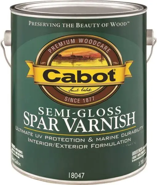 Cabot 18047 Semi-Gloss Oil Based Spar Varnish