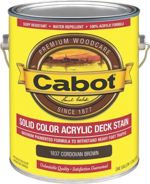 Cabot 1837 Solid Acrylic Deck Stain