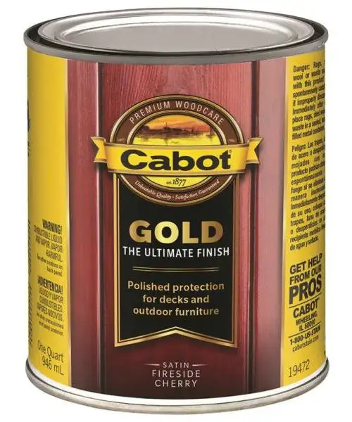 Cabot 19472 Gold Low VOC Exterior Stain